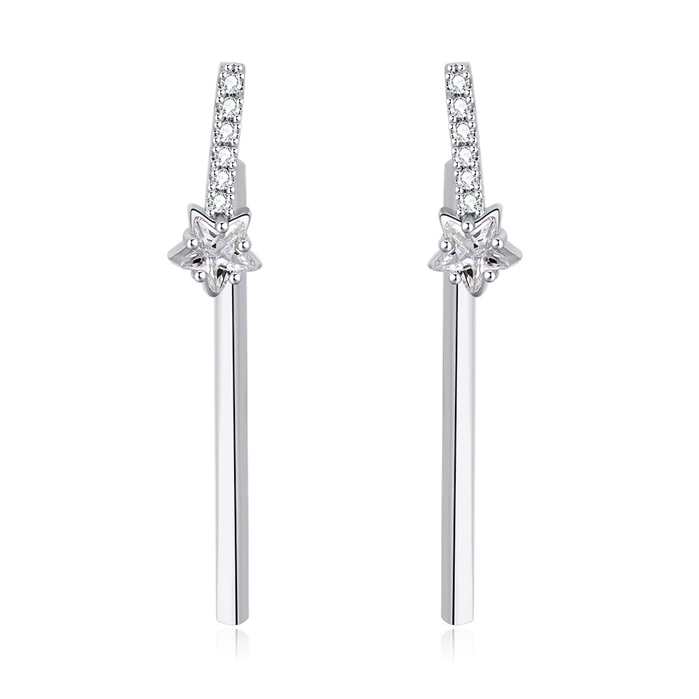 Star Bar Drop Earrings